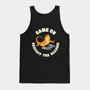 Bearded Dragon Headphones Video Game Tank Top